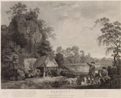 Shooting, plate 1, engraved by William Woollett, 1769 by George Stubbs